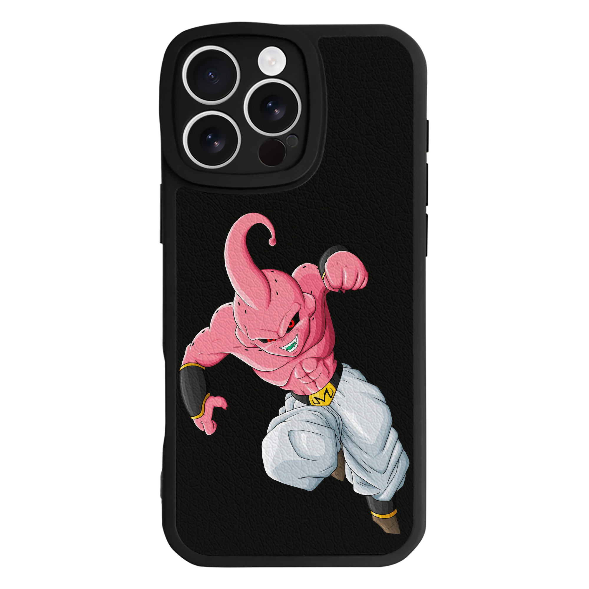 （画像用） ドラゴンボール 魔人ブウ DRAGON BALL Majin Buu 【iPhone 16シリーズ対応】シリコンスマホケース（レザー調） 材質：シリコン